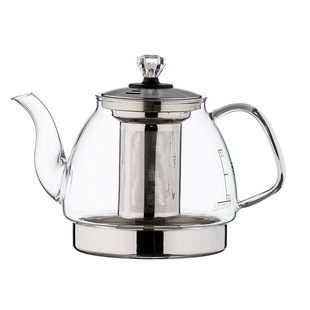 电磁炉电陶炉专用玻璃煮茶壶加厚防爆平底烧水壶蒸茶壶煮茶器单个