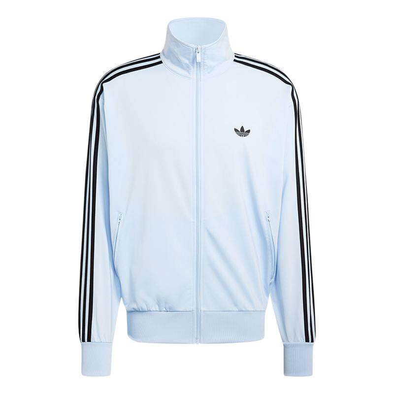 通勤休闲三条纹宽松运动薄外套卫衣男秋季adidas阿迪达斯三叶草
