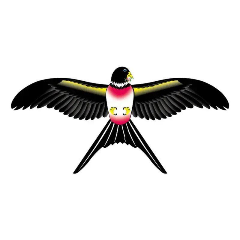 风筝儿童微风易飞2026新款儿童手持钓鱼竿男女孩专用宝宝卡通燕子