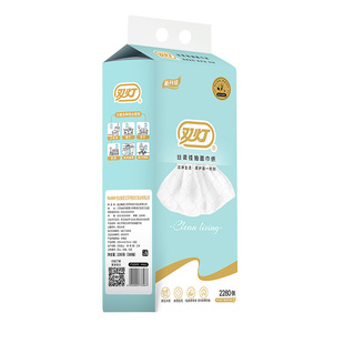 双灯380抽丝柔悬挂式抽纸6层加厚卫生纸大包整箱餐巾纸面纸厕纸