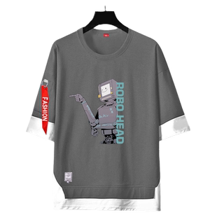 NEKO电子音乐手游泡芙ROBO世界Cytus 2周边t恤短袖男女五分袖衣服