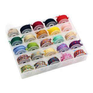 【1件包邮】手搓棉线diy编绳盘缠流苏 文玩手串专用彩色线材套装