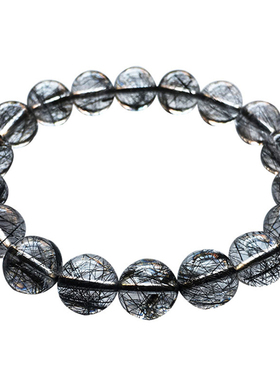 男女黑发晶多天然水晶老矿料钛晶