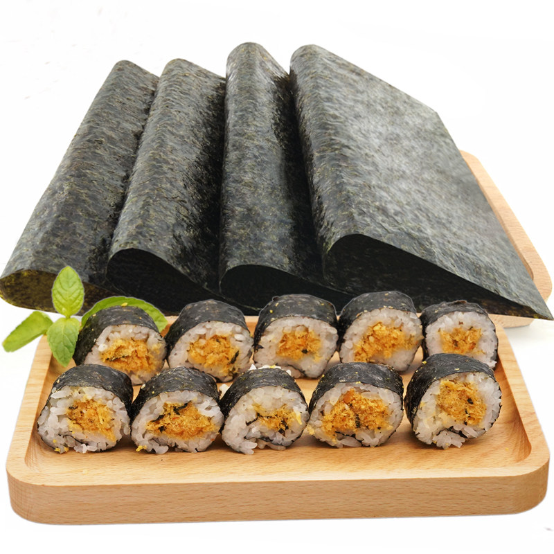 墨绿色烤海苔盈轩寿司包饭饭团