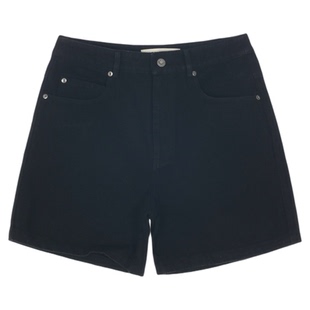【RETNELLAG 设计师品牌】SND SS26 R Denim 黑色直筒牛仔短裤