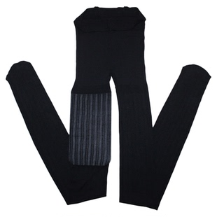 春秋薄款裤袜微透个性竖条纹显瘦打底裤女性感黑丝蕾丝丝袜气质潮