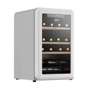 HCK哈士奇复古红酒柜恒温恒湿家用嵌入式小型冰吧超薄冷藏冰箱