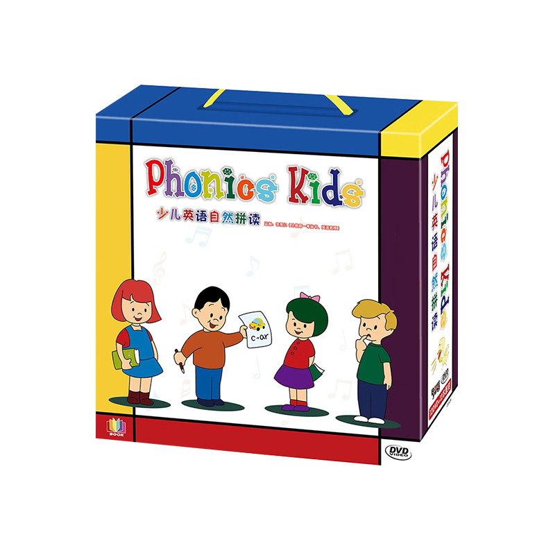 正版 Phonics Kids 少儿英语自然拼读教材书英文字母音标DVD光盘