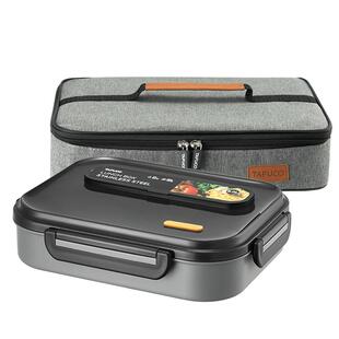 泰福高分格饭盒316L不锈钢餐盘大容量上班族保温便当餐盒支持刻字