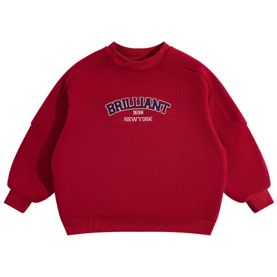 秋冬季男童棉休闲一体绒加厚保暖