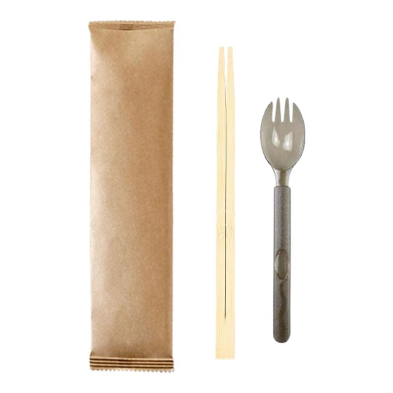3000套食品级圆筷美式勺四件套