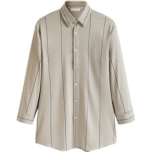 太平鸟男装 夏季衬衫宽松男士衬衣B1CBD2109