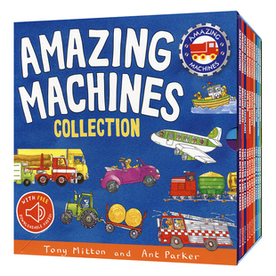 Amazing Machines Collection 神奇的机器10册套装 赠音频 英语绘本故事 英语启蒙 图解词汇 幼儿百科科普 英文原版进口图书