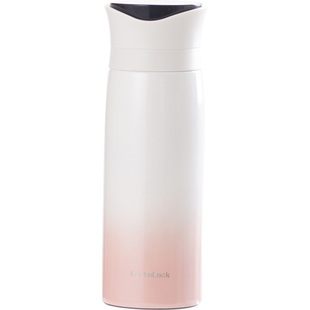 乐扣乐扣保温杯女男渐变色智能测温度显示泡茶简约车载时尚水杯子