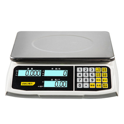 得力高精度电子秤商用台秤