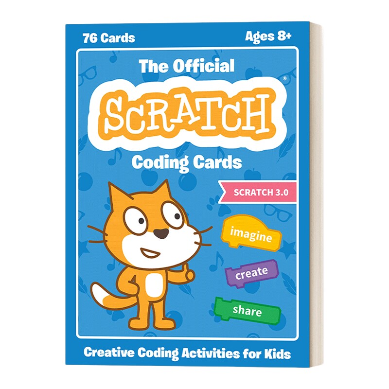 英文原版 The Official Scratch Coding Cards Scratch 3.0 官方编程卡片 儿童创意编程活动 英文版 进口英语原版书籍