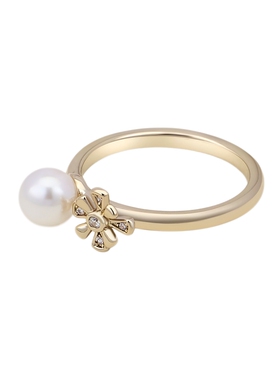 阿吉豆优雅花卉戒指轻奢高级指环