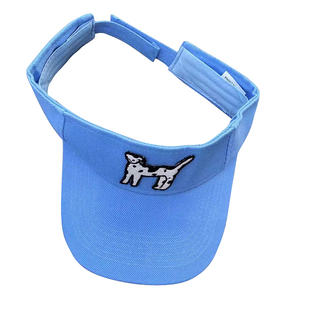 原创少女百搭运动休闲斑点狗防晒空顶帽女夏季无顶帽遮脸太阳帽子