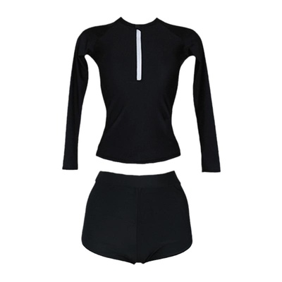 长袖遮肚显瘦分体防晒泳衣潜水服