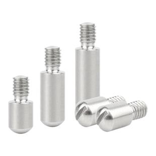 304不锈钢GB831一字开槽外螺纹圆柱销无头台阶螺钉轴位销钉M2-M12