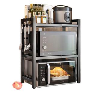 厨房微波炉架子置物架多功能支架多层家用烤箱台面电饭煲收纳架子