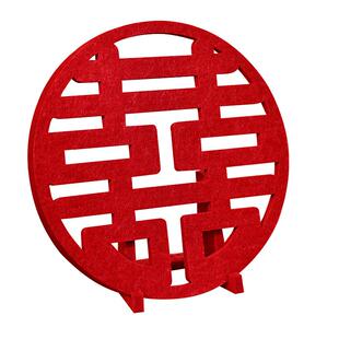 喜字摆件立体喜字贴结婚用品大全婚房客厅卧室装饰订婚布置摆台