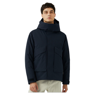 波顿2025秋冬季新短款派克羽绒服高端男士连帽90白鸭绒休闲外套