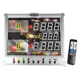 台球电子记分牌卫洋两用记分器智多星电子记分牌铜条记分牌遥控器