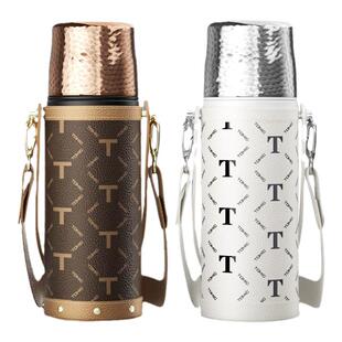 tomic特美刻钛内胆保温杯锤纹焖茶茶水分离大容量杯子