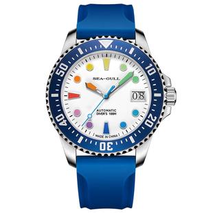 海鸥表男士手表时尚夜光百米防水潜水表机械表男款腕表6205