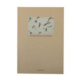 追梦的人随身笔记本 飞向你的山 文艺励志A6手帐本 ins拍照道具书