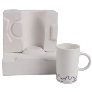 迷你法式一体杯陶艺陶瓷石膏注浆模具定制水杯咖啡杯泥浆灌浆工具