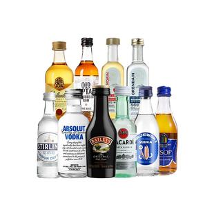 【自营】网红洋酒调酒小酒版便利店伏特加朗姆酒白兰地威士忌基酒