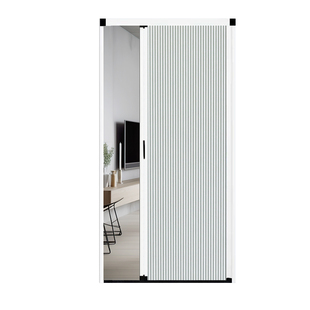 铝合金蜂巢折叠门无轨卧室客厅隔断防水厨房简易推拉隐形门帘伸缩