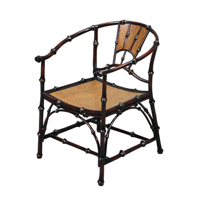 筇竹明式圈椅靠背椅主人椅泡茶椅