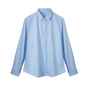 宿·色白衬衫女内搭纯色职业春秋长袖正装通勤正肩公务员面试衬衣