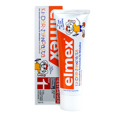 elmex原装进口0-6-12儿童牙膏