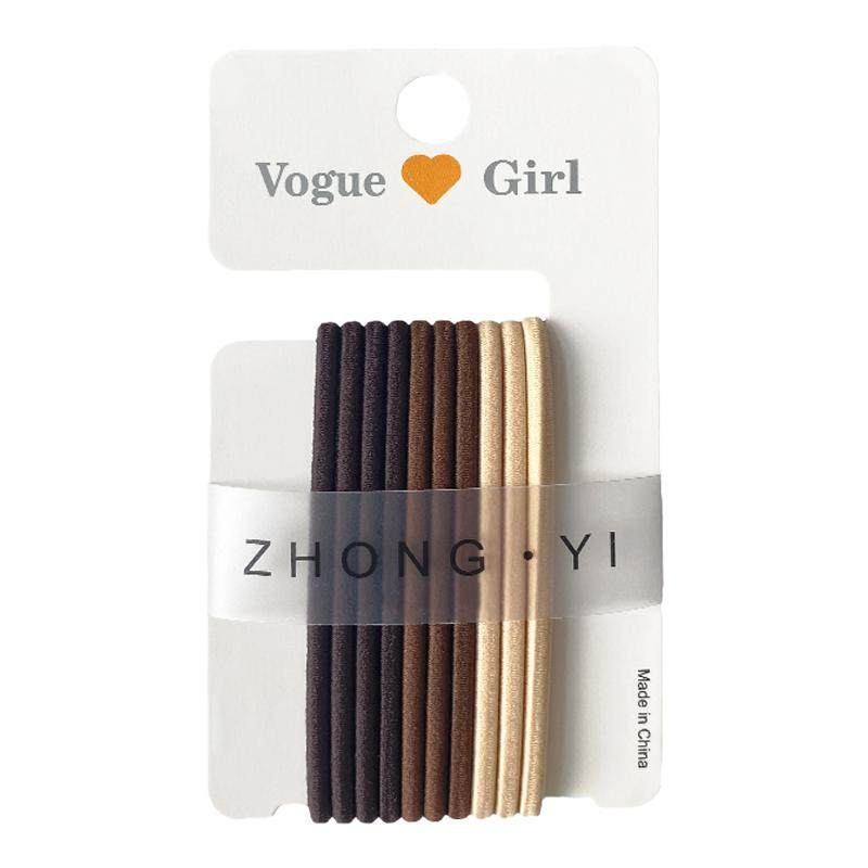 皮筋女扎头橡皮筋头发黑色头绳发绳发圈高级感皮套高弹力耐用马尾