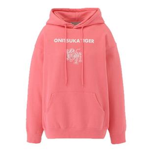 Onitsuka Tiger鬼塚虎女款时尚简约长袖宽松连帽套头卫衣