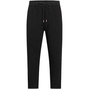 【轻运动系列】暇步士男款弹力休闲运动裤秋季斜纹裤子松紧腰长裤