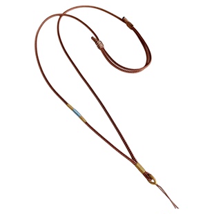 手工编绳宝宝金饰脖颈挂绳八宝罗盘唐卡佛牌吊坠绳子项链泰式风绳