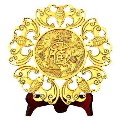 纯铜五福临门挂件春节福字装饰铜