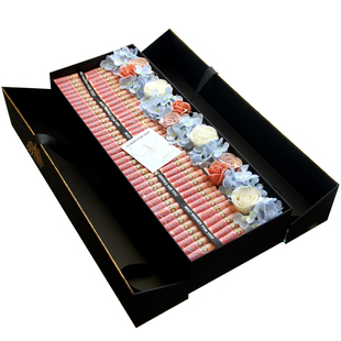 有钱花礼盒男士生日礼物diy烟现金肥牛卷花盒高级仪式感惊喜盒子