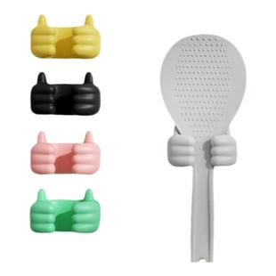 新款电饭煲配件点赞饭勺固定器放饭勺神器厨房收纳饭勺挂钩置物架