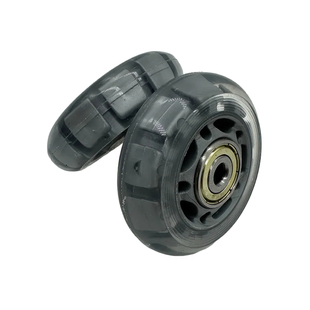 行李箱轮子拉杆箱通用替换轮行李包静音轮pu高透轱辘双轴承静音轮