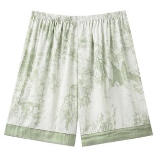 浪莎冰丝睡裤女款短裤夏季薄款宽松大码可外穿凉感休闲单裤家居裤
