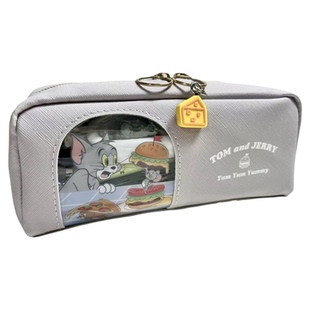 男孩笔袋日系笔袋帅气日单猫和老鼠开窗笔袋简约ins风小众送挂件