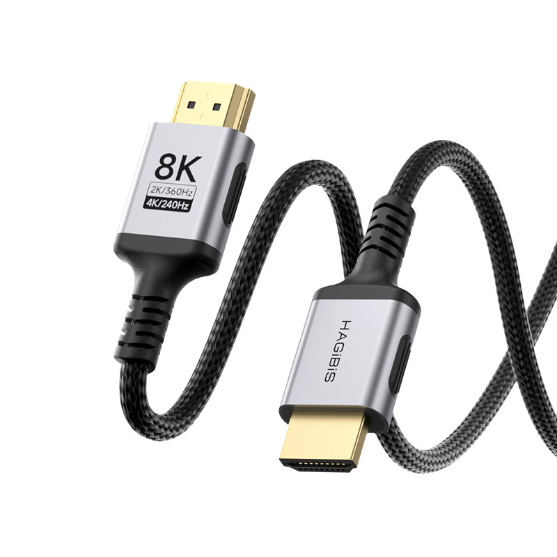 海备思HDMI细软线2.1高清8K视频电视显示器4K240Hz高刷新率360Hz