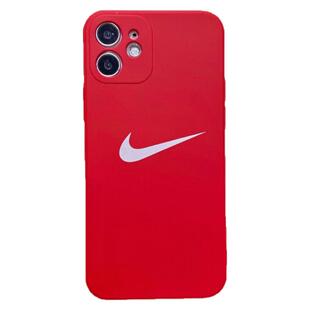 ins红色16适用于苹果13pro手机壳7nike8plus潮11男女款xs max/17液态12软勾勾防摔x潮牌TPU软ins保护套15直边