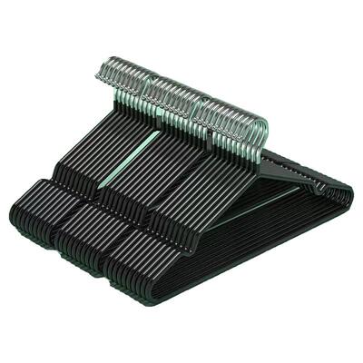 纳米防滑无痕加粗凹槽浸塑衣架